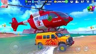 Flying Helicopters And Monster Van Offroad Driving in Open World - Android IOS Gameplay.