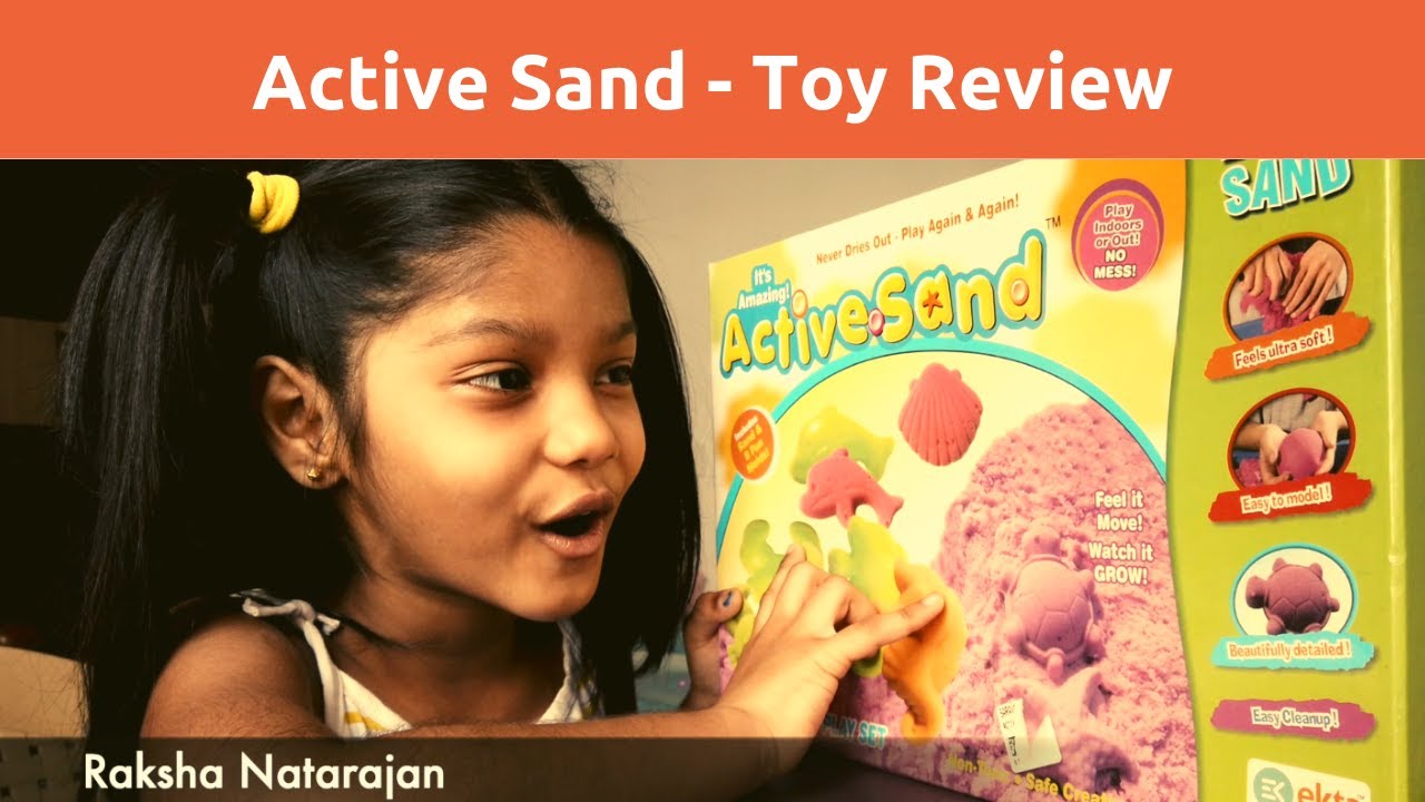 Active Sand Toy Review. Kids Satisfying toys. Play with Kinetic Sand ...