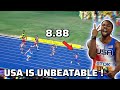 Final of the 4x100m at the world relay in the bahamas usa is unbeatable 