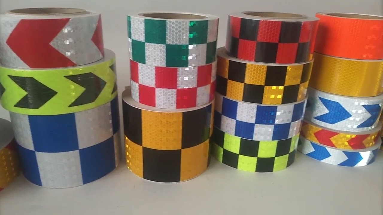 Double Color Custom Printed Vehicle Conspicuity Reflective Tape, Reflective Sticker, ECE R104 Reflec