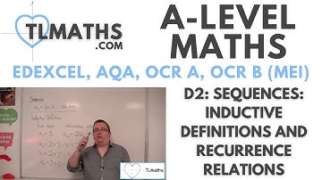A-Level Maths: D2-02 Sequences: Inductive Definitions and Recurrence Relations