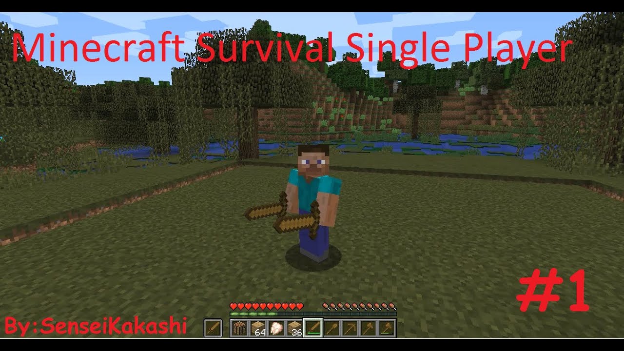 The Journey Begins .... Minecraft 1.9.4 Survival Single Player [SenseiKakashi] #1