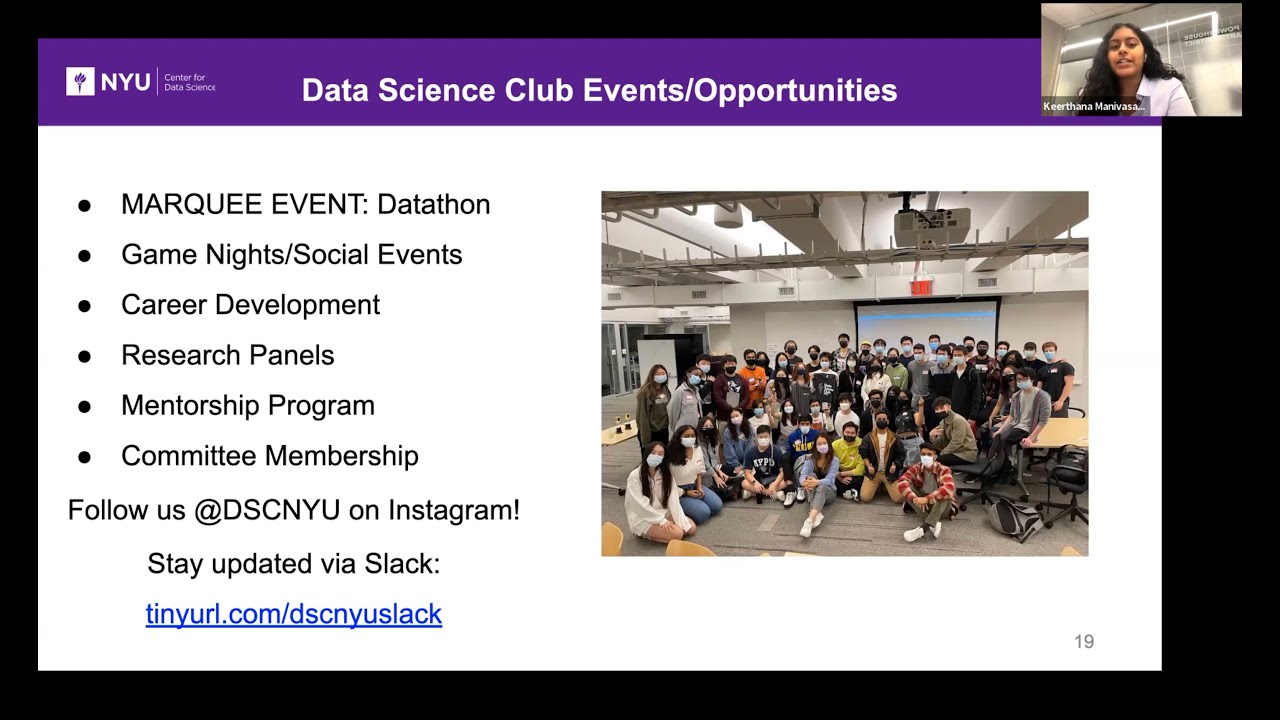 Summer Declaree Welcome Info Session for Data Science Undergraduates | NYU Center for Data Science