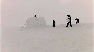 Timelapse - Building a Igloo on Mount Ruapehu.- GoPro2