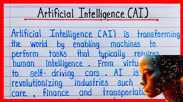Essay over kunstmatige intelligentie (AI) || Essay over kunstmatige intelligentie (AI) in het Eng...