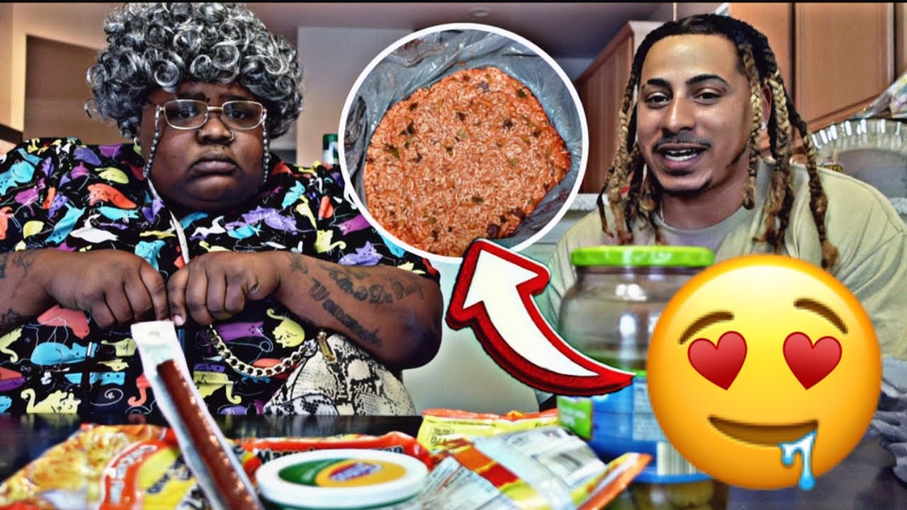 MAKING PRISON FOOD FOR GRANDMA MEREDITH ( she was surprised )