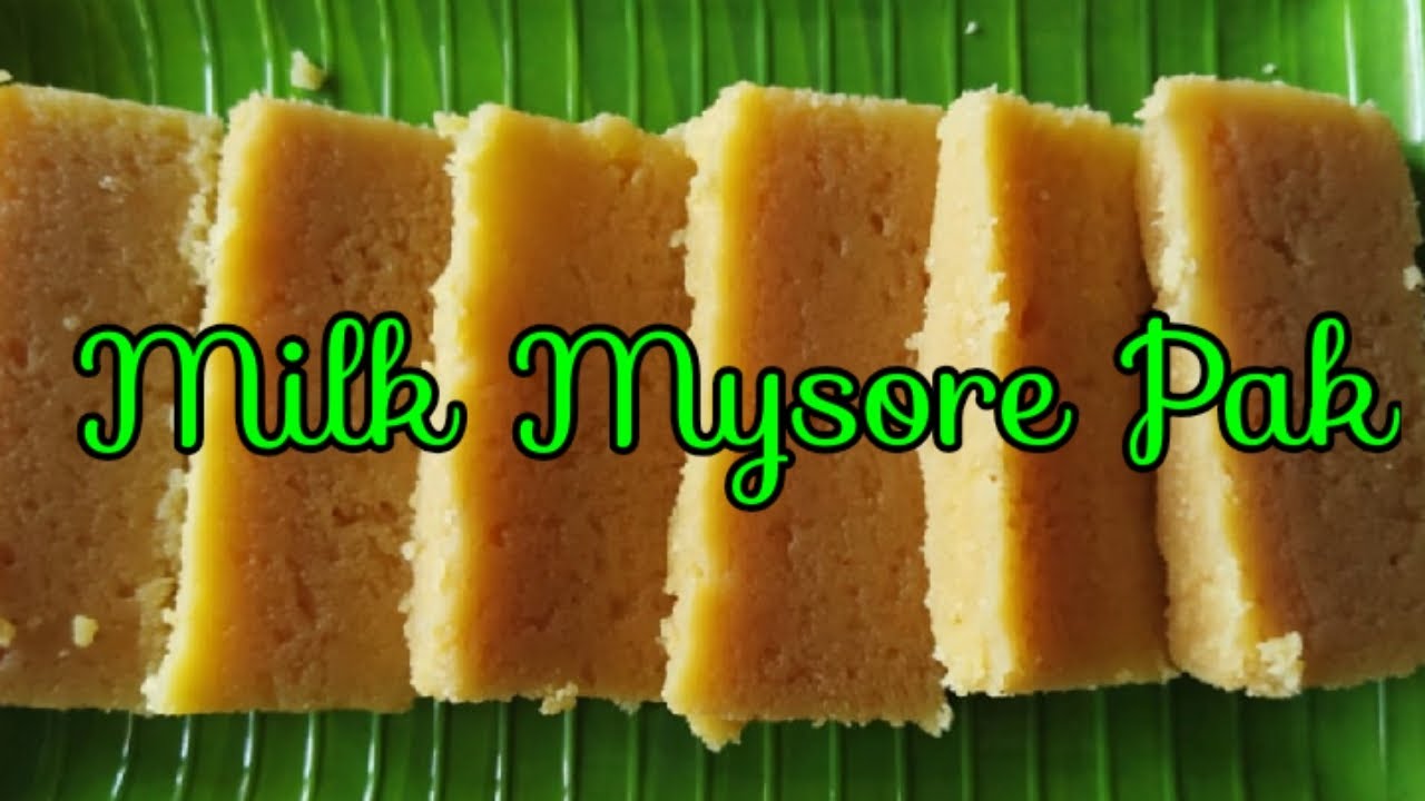 Milk Mysore Pak Recipe in Tamil | Easy Milk Sweets | Abhiruchi | Milk Mysore Pak | clara