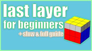 How to Solve a 3x3x3 Rubik's Cube: Easiest Tutorial (Last Layer)