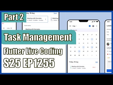 [Flutter] Flutter Live Coding EP1255 (Task Management App Part 2) - YouTube