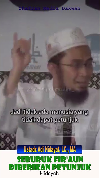 Seburuk Fir'aun masih diberikan hidayah  - Ustad Adi Hidayat #SHORTS