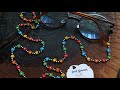 kum boncuk papatya gözlük ipi yapımı .🌼sand bead eyeglass rope making🐞❣️