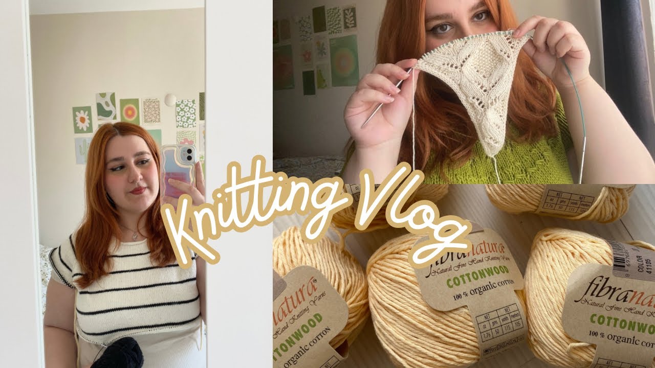 My First Knitting Vlog // Ida Tee, Poet Scarf, Sporty Knit Skort