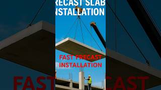 Fast Precast Slab Installation! | Modern Building Technology in Action 👷‍♂️🏗️