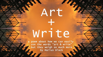 𝐀𝐑𝐓 + 𝐖𝐑𝐈𝐓𝐄 • a poem about how we easily use words but they weigh so much more by Marius Black