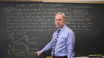 Oct 2017 SAT: Interpreting graphs - question #4-20