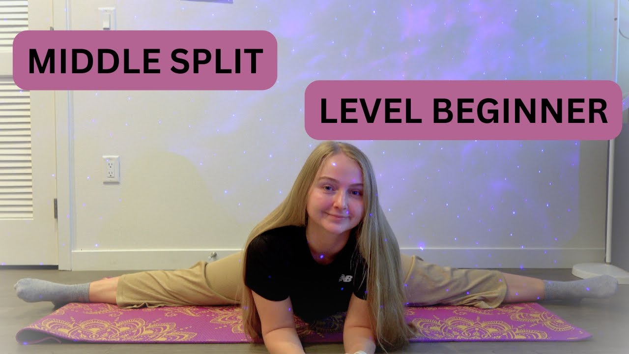 Middle split BEGINNER LEVEL stretch - YouTube