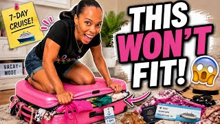 PACK WITH ME for a 7 Day Cruise 🚢 Cruise Packing, Essentials & I Might Be OVERPACKING!