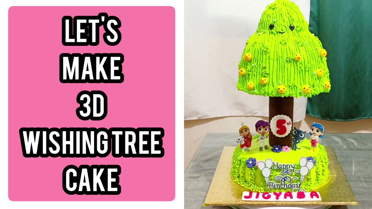Wishing Tree Cake | True and the Rainbow Kingdom Cake | 3D Cake Complete Tutorial | Samia's Kitchen