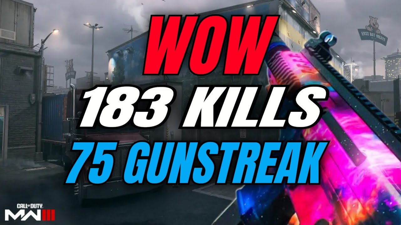 ✨INSANE 75 GUNSTREAK✨Call of Duty MW3 | Modern Warfare 3 Gameplay in 4K Video (no commentary)