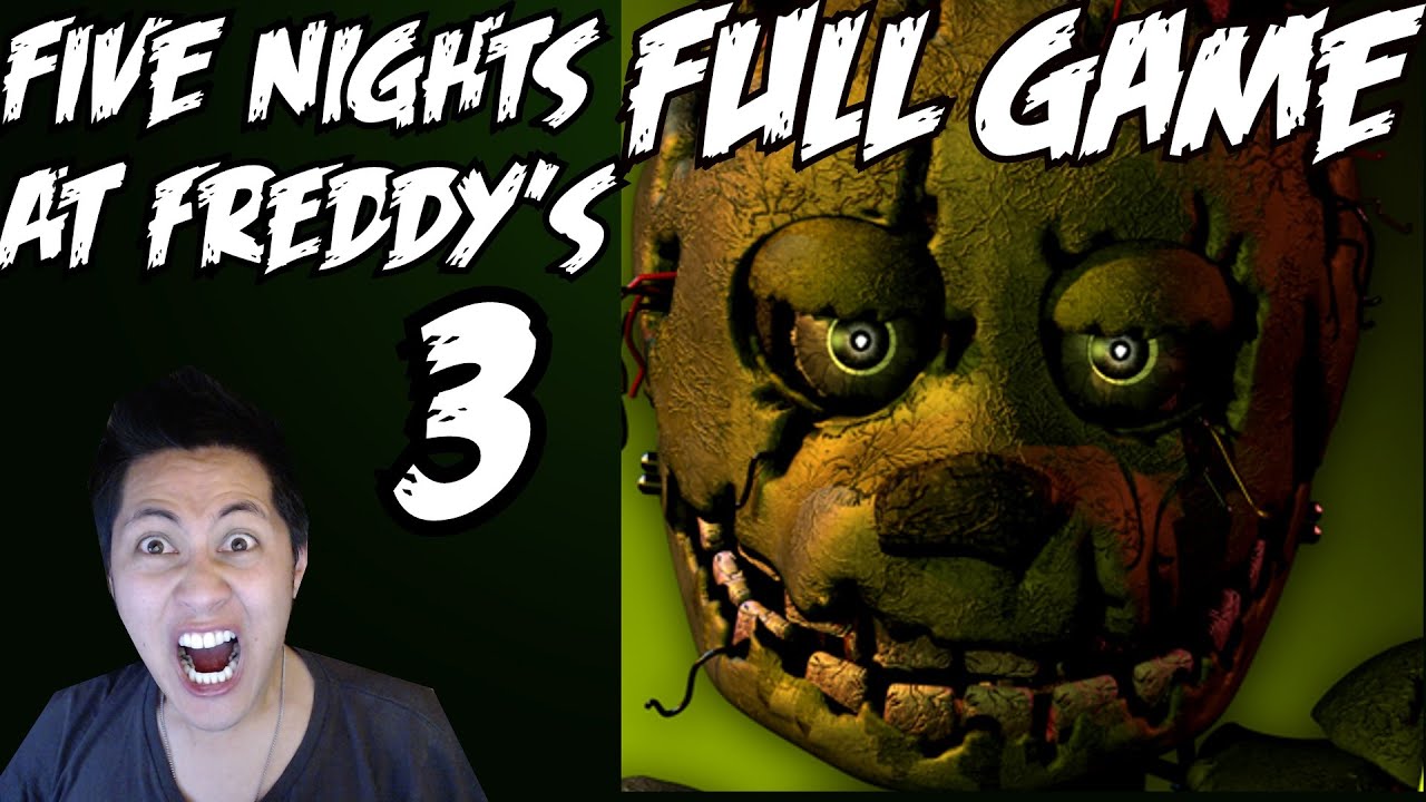 Five Nights At Freddys 3 Gameplay Part 1 - Heart Attack Initiated (PC) 