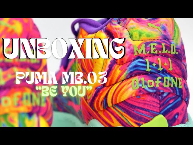 Lamelo Ball x Puma MB03 « BE YOU » | Unboxing, details - YouTube