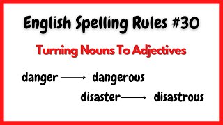 English Spelling Rule #30/ OUS Words