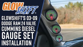 Installation | GlowShift 3 Gauge Diesel Set for 3rd Gen 2003-2009 Dodge Ram 24 Valve Cummins