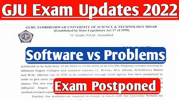 software vs Problem | Gju exam update 2022 | Gju online exam | Gju hisar exam | By Ak