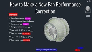 How to Make a  New Fan Performance Correction