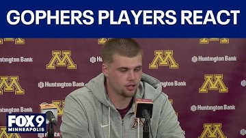 Gophers players react after 23-10 win over Buffalo