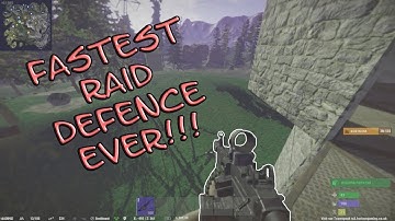 RUST FASTEST RAID DEFENCE EVER!!!!