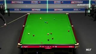 Andrew pagett hits the cue ball in frame 1 vs Jimmy White. But no foul was called