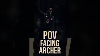 Facing Jofra Archer POV | 91 MPH Thunderbolts in Real Time #shorts