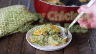 Cheesy Chicken Broccoli Rice Skillet