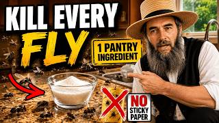 KILL EVERY Fly In Your Kitchen The AMISH Way... One Pantry Ingredient (No Sticky Paper)