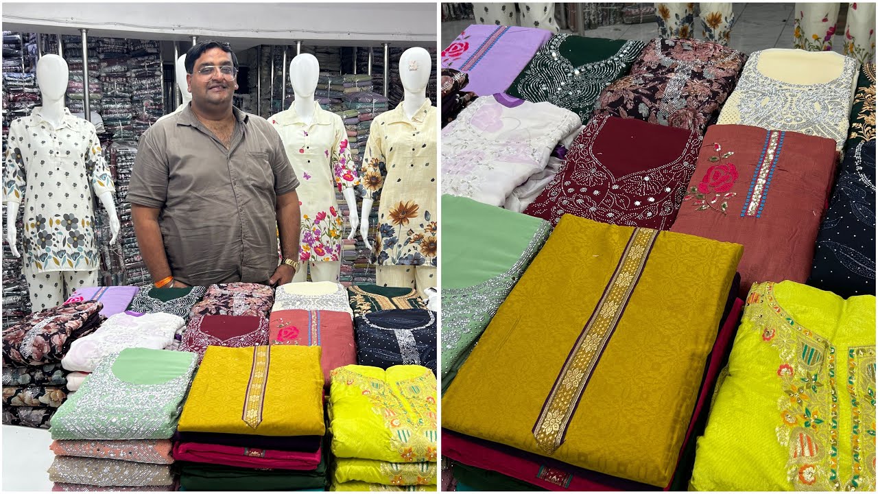 ₹300 में पूरे भारत में सबसे सस्ते अनस्टिच्ड सूट | Wholesale Market,Surat suit wholsale market 