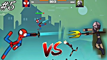 Poppy Stickman Fighting gameplay in mobile || New Android game || new offline game || 2022 || #5