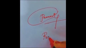 pranavi name signature #shorts#youtubeshorts#signatures#signs#namesignature