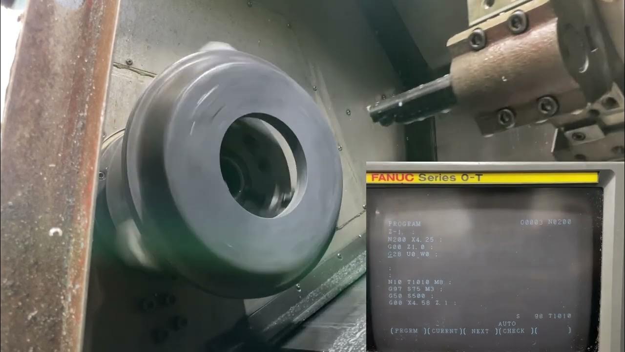 CNC Lathe (type 1) G71 boring canned cycle on a Supermax YCMTC15 Fanuc Series OT YouTube