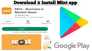 How to Download and install Mint Business and Market News | Techno Logic | 2022 screenshot 1