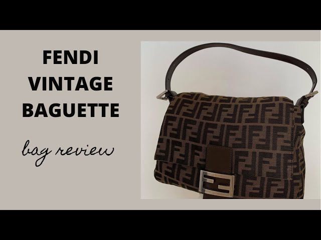 Fendi Zucchino Mama Baguette Shoulder Bag - Review, What's in my Bag WIMB,  and Mod Shots 