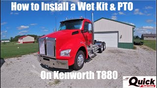 Wet Kit and PTO install on Kenworth T880 with Paccar 12-speed Auto