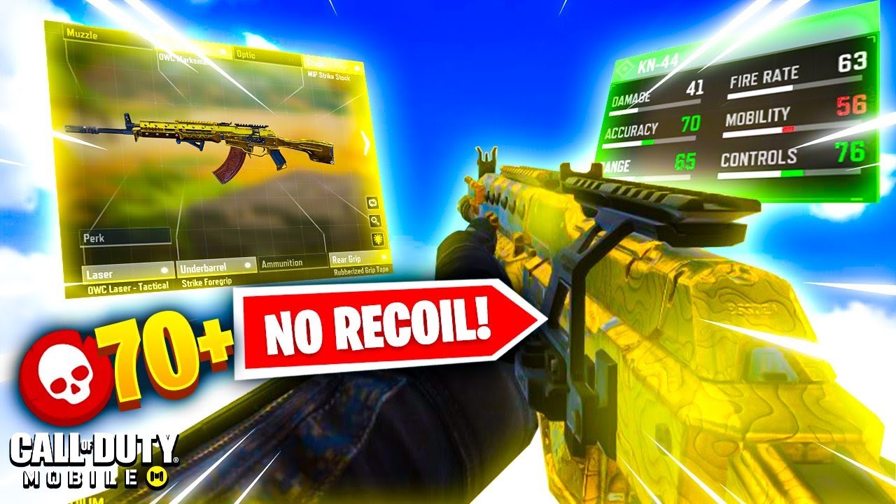 This Kn 44 Gunsmith Setup Has No Recoil 70 Kills World Record Cod Mobile Vague Let S Play Index