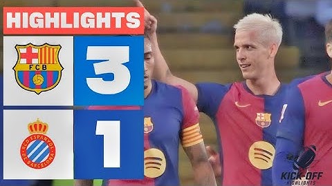 FC BARCELONA 3 - 1 RCD ESPANYOL I HIGHLIGHTS