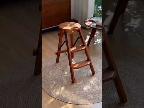 wood folding stool