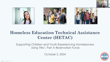 Title 1, Part A HE Reservation webinar 10 2 24