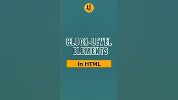 What is Block level elements in HTML | Tamil #shortsfeed #shorts