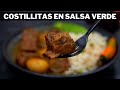 Costillas de puerco en salsa verde  la capital