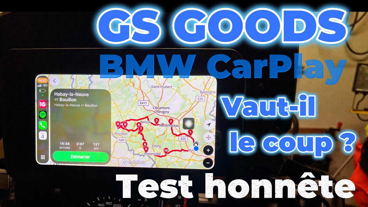 GS Goods CarPlay on a BMW GS – review by AlainGSAdventure
