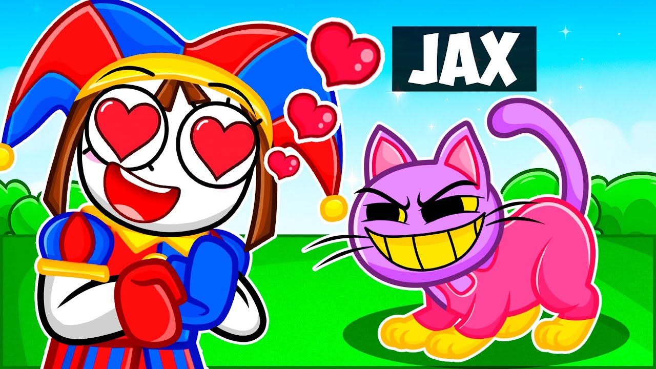 Pomni TRANSFORMOU o Jax em um GATO no ROBLOX